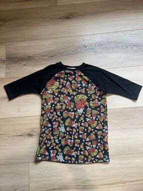 LuLaRoe kids shirt bit girls size 8 Candy Corn Halloween